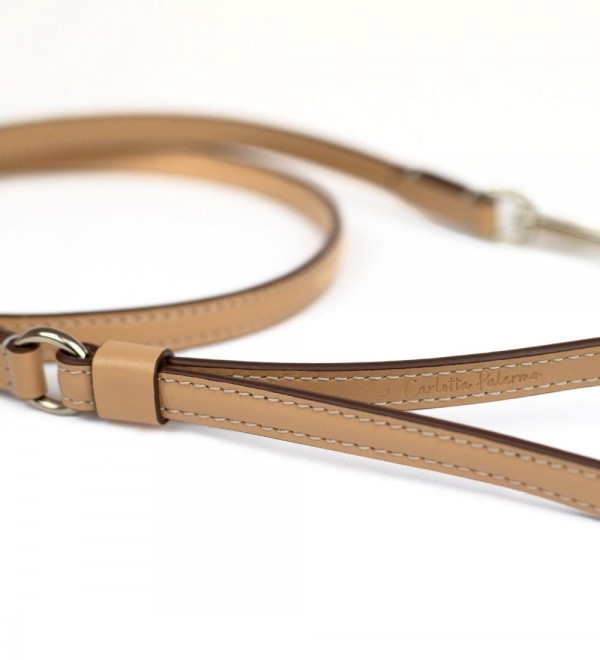Correa Cuero para Perro - Mini Vainilla