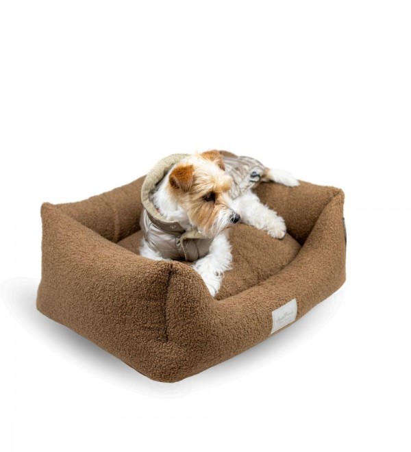 Teddy Brown Dog Bed