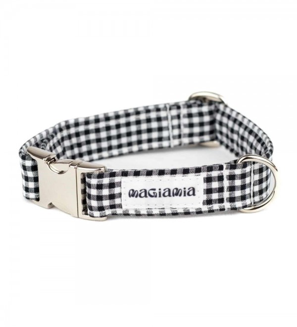 Collar for Dog Vichy Black