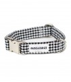 Collar for Dog Vichy Black