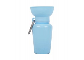 Botella Bebedero Flip Azul