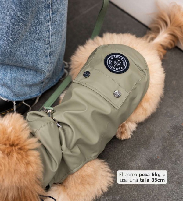Waterproof dog raincoat Babord Yellow