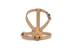 Leather Dog Harness - Vanilla Cloud