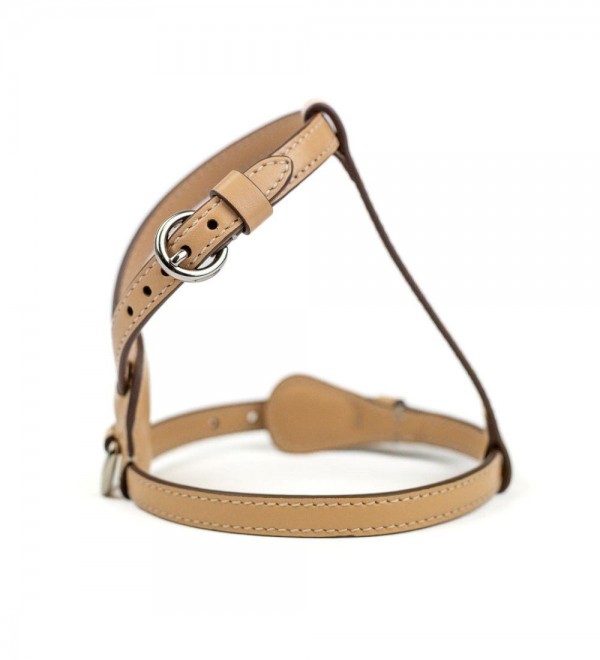 Leather Dog Harness - Vanilla Cloud