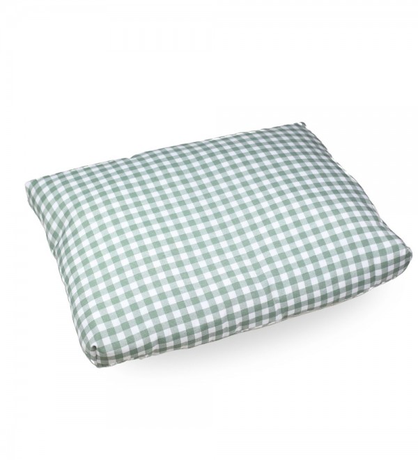 Removable dog bed cushion Vicky in green