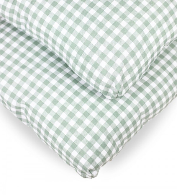 Removable dog bed cushion Vicky in green