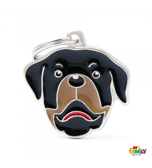 Chapa Perro Perro Friends Rottweiler