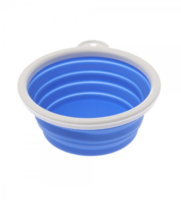 Foldable dog water and food bowl - Travel Blue