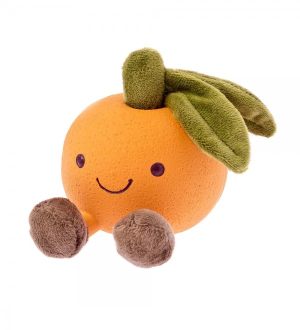 Orange Rubber and Plush Toy