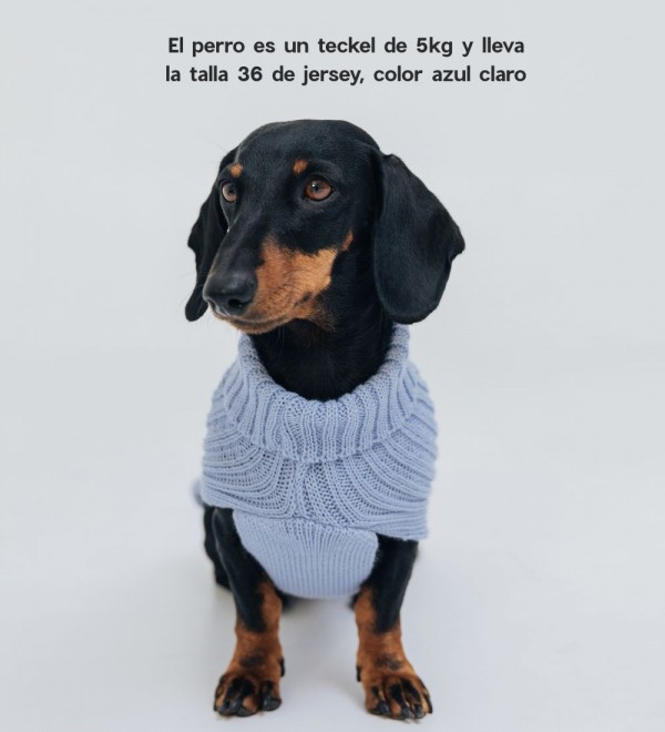 Jersey Para Perro Trenzado Azul