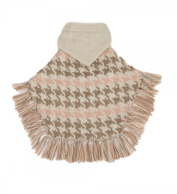 Soft Houndstooth Dog Poncho