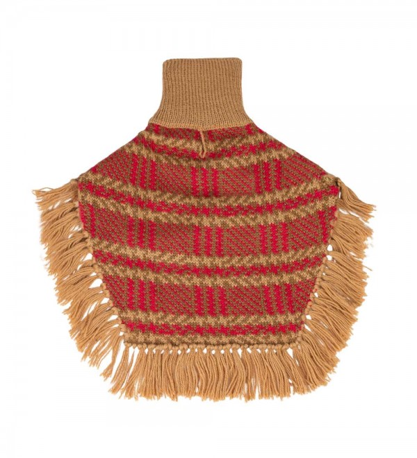 Camelberry Plaid Dog Poncho