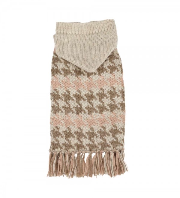 Soft Houndstooth Dog Poncho