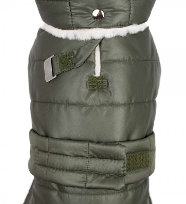 Abrigo para Perros Plumas Kaki