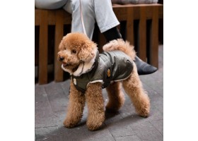 Abrigo para Perros Plumas Kaki Abrigo para Perros Plumas Kaki