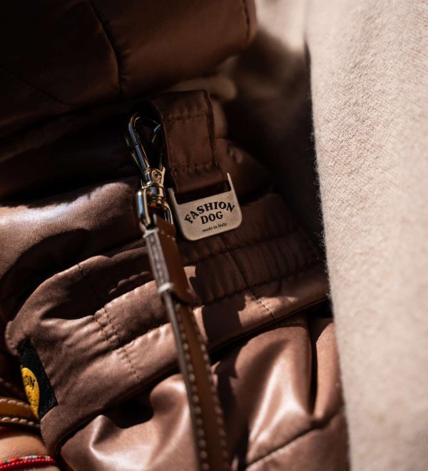 Brown Puffer Coat for Dogs