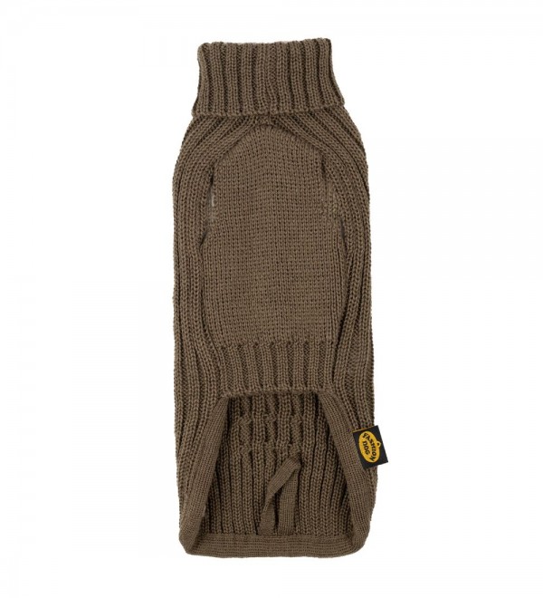 Braided Brown Coffee Dog Sweater