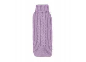 Braided Lavender Dog Sweater