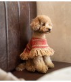 Camelberry Plaid Dog Poncho
