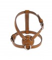Leather Dog Harness - Nuvola Tabaco