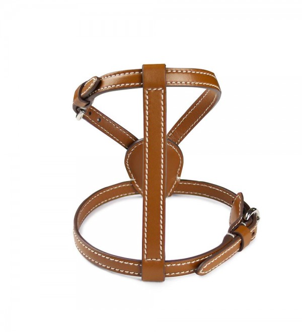 Leather Dog Harness - Nuvola Tabaco
