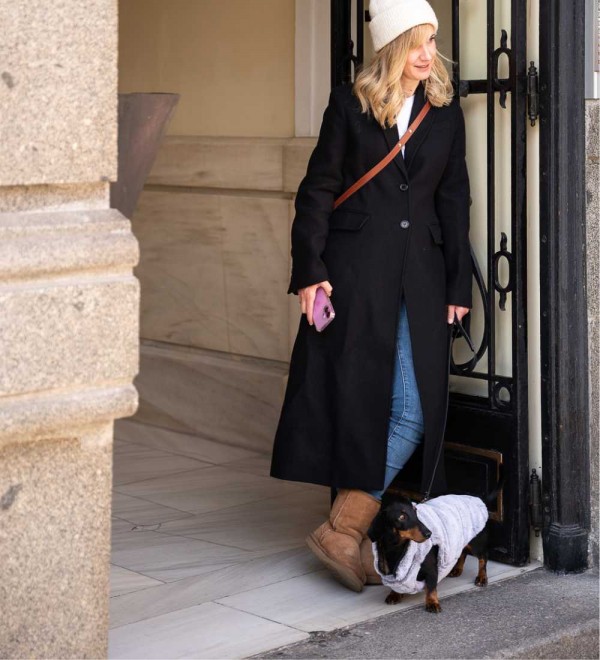 Leopold reversible dog coat