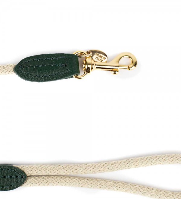 Leash Dark Green Cotton