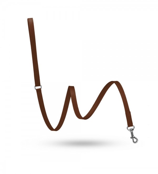 Leash Movie Brown (Silver Metal Plate)