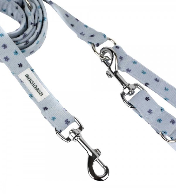 Leash Multiposition Blue Flower Cord