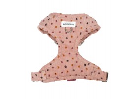 Adjustable Harness Pink Flower Corduroy