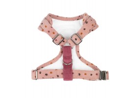 Adjustable Harness Pink Flower Corduroy