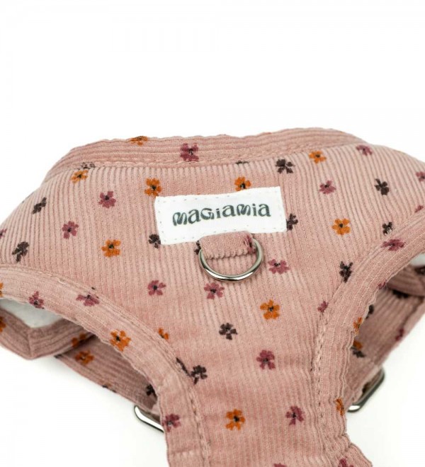 Arnés Ajustable Pana Flores Rosas