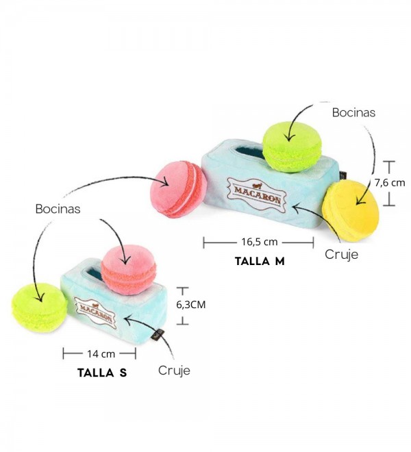 Peluche para perro Macarons