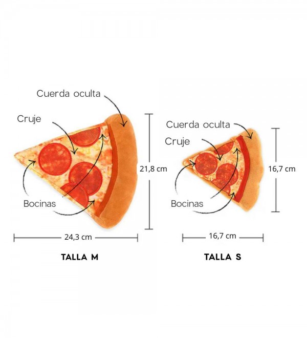 Plush toy for dogs Pizza