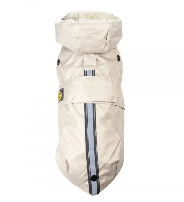 Waterproof Dog Coat with Beige Lining