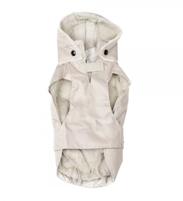 Waterproof Dog Coat with Beige Lining