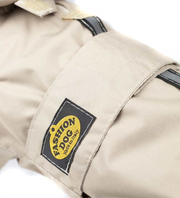 Waterproof Dog Coat with Beige Lining
