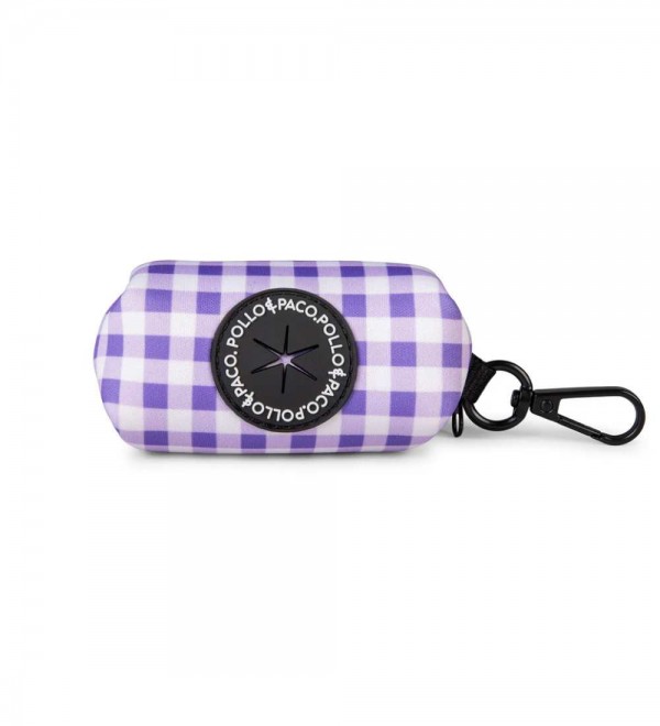 Purple Vichy Bag Holder
