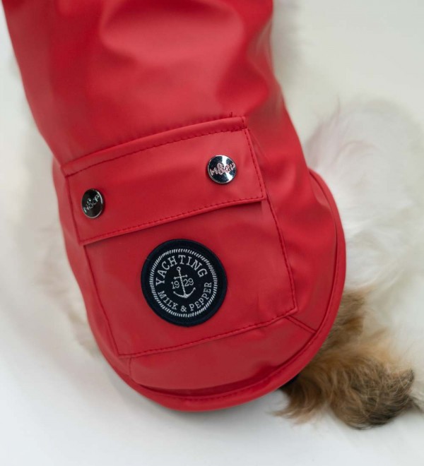 Impermeable para perros Babord Rojo