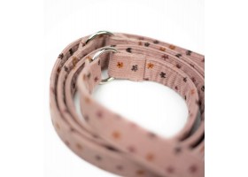 Leash Multiposition Strap with Pink Floral Pattern