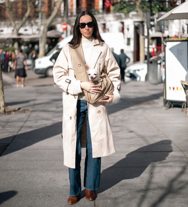 Bandolera Trench Beige