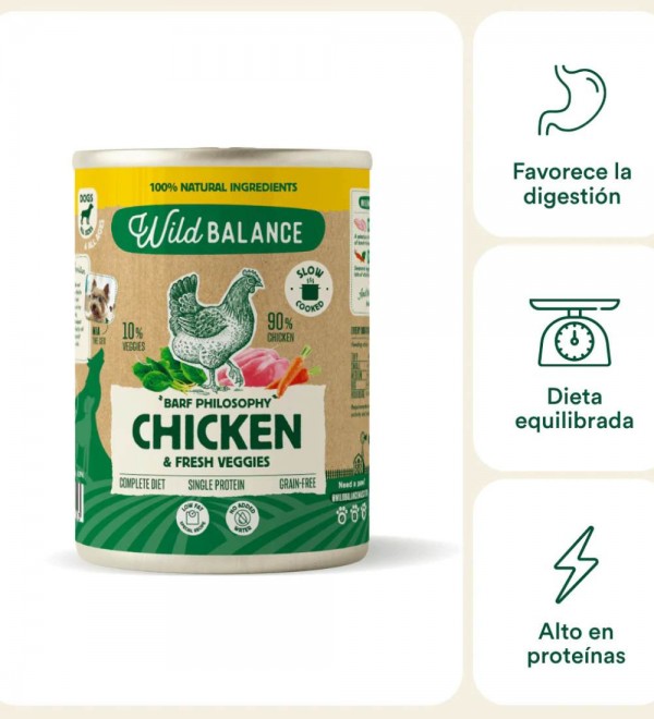 Lata de Pollo para perros - Filosofía BARF