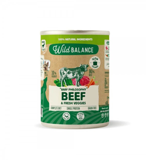 Lata para perros Filosofía BARF - Ternera