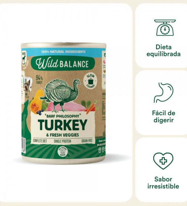Lata de Pavo para perros Filosofía - BARF