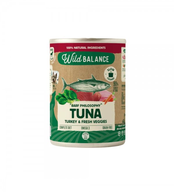 Lata de Atún y Pavo para perros- Filosofía BARF