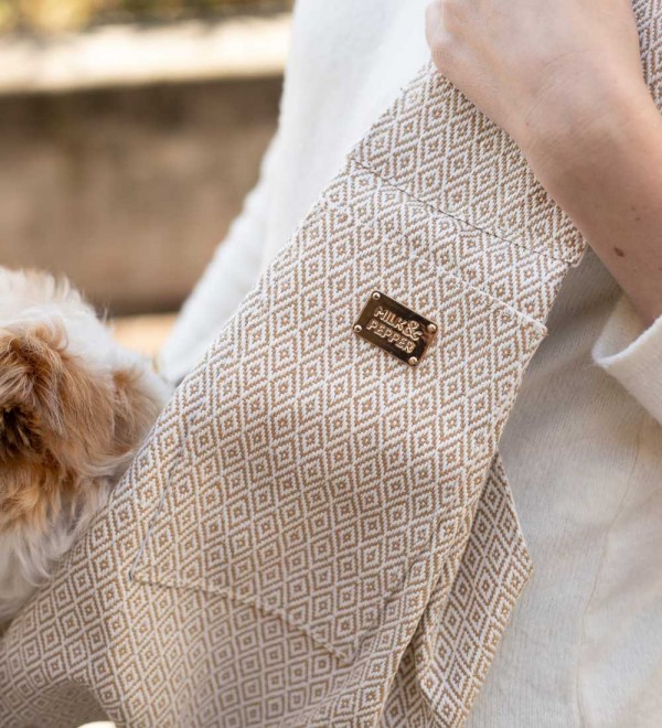 Bandolera para perros Mahdi Crema