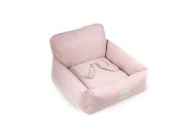 Bed for Car Mary Pink Stitching