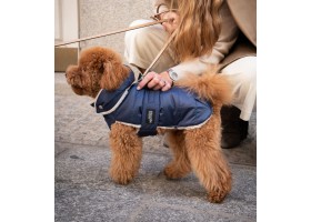 Abrigo para perro Plumas Azul Marino