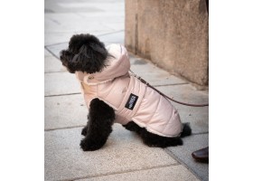 Abrigo para perro Plumas Champagne