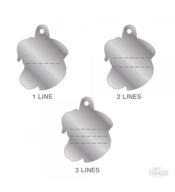 Chapa Perro Friends Jack Russell Blanco y Negro